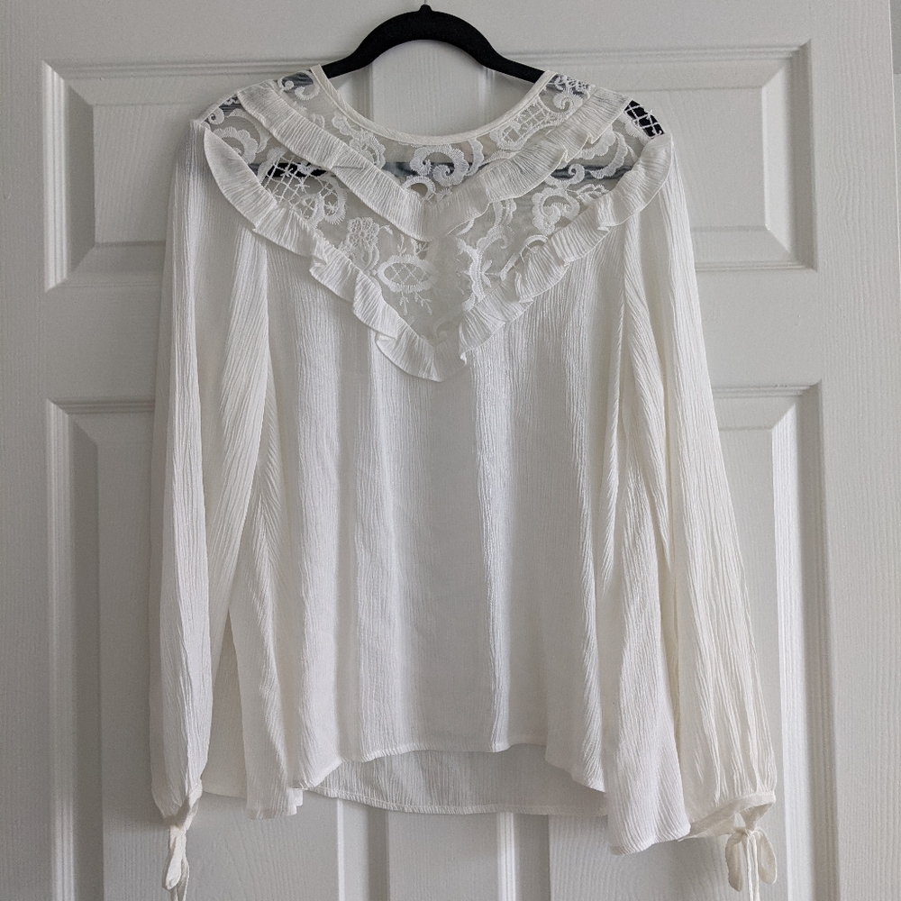 White Long Sleeve Blouse